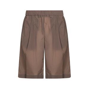 Herno Men Dove Grey Stretch Ripstop Nylon Bermuda Shorts